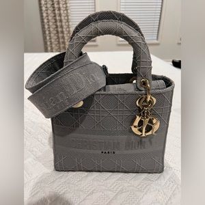 Christian Dior Lady Dior D-lite Gray Medium